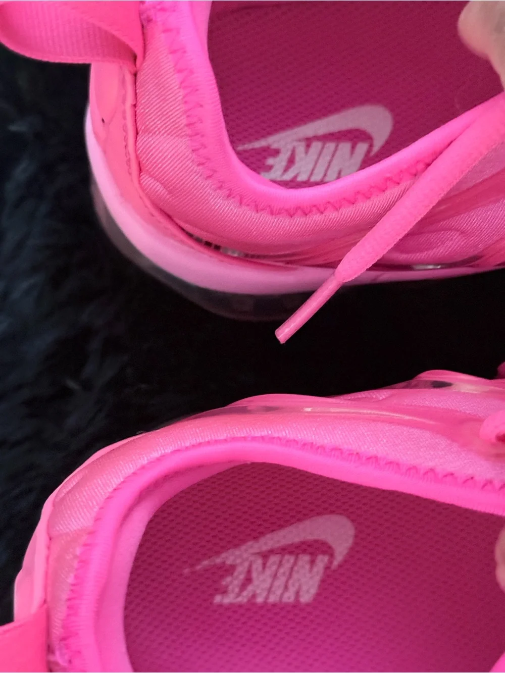 Nike womens Bright Pink VaporMax-Style Sneakers